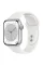 Apple Watch Series 8 41mm Silver Aluminum Case with White Sport Band